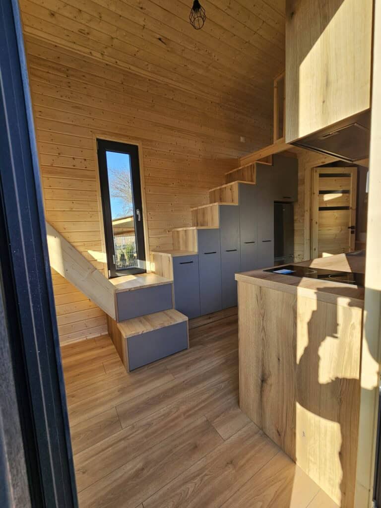 Rozkład mobilnego domku tiny house